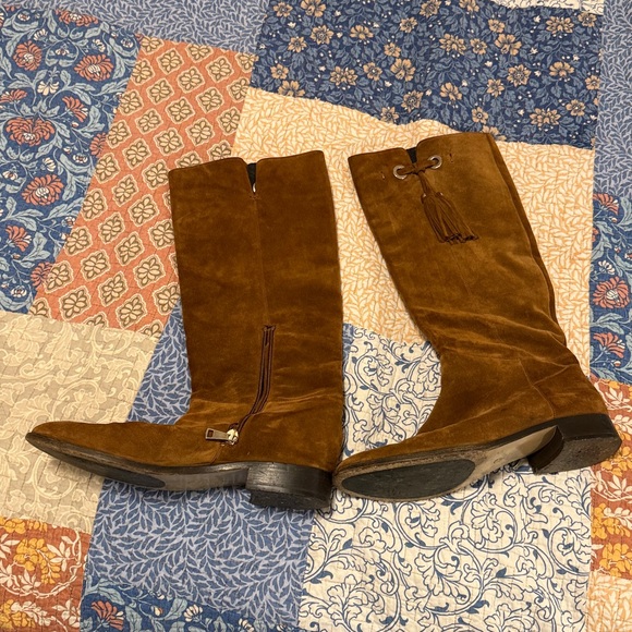 M. Gemi Shoes - M. Gemi Brown tall suede  Boots size 8.5